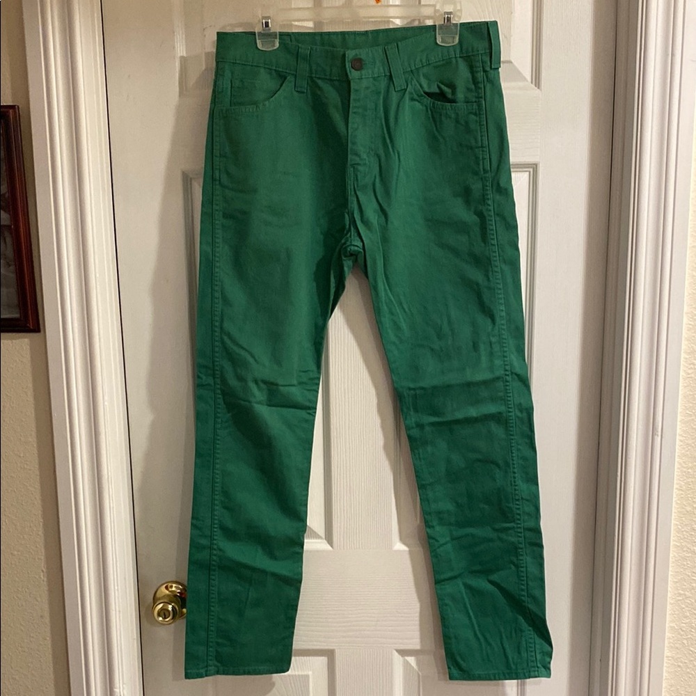 Levi’s 508 Jeans Vibrant Green Pants 30x30 Stretch Denim